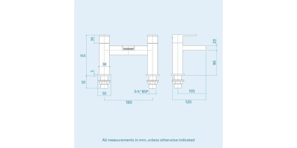 Square Chrome Thermostatic Overhead Shower Kit with Waterfall Basin Mixer Tap & Bath Filler Set inc. Waste Set