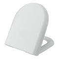 White D Shape Heavy Duty Top Fix Soft Close Quick Release Toilet Seat