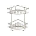 Stainless Steel Double Shower Corner Caddy Basket