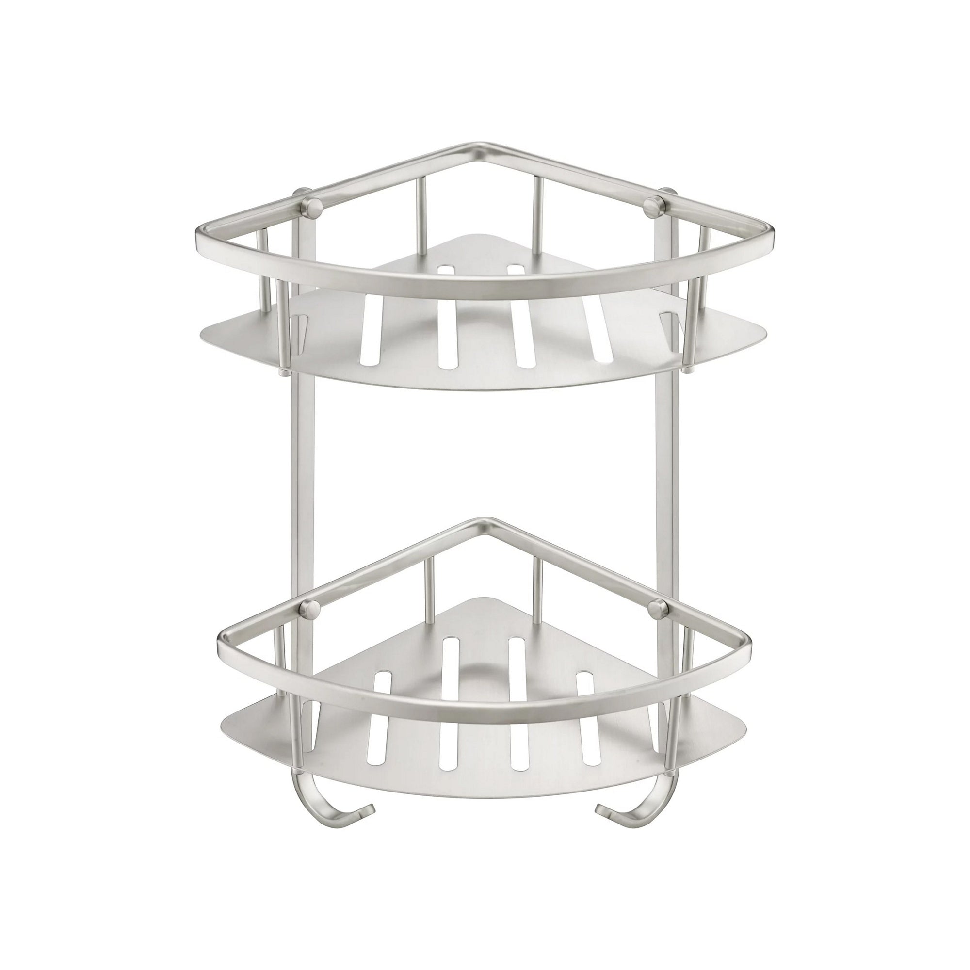 Stainless Steel Double Shower Corner Caddy Basket