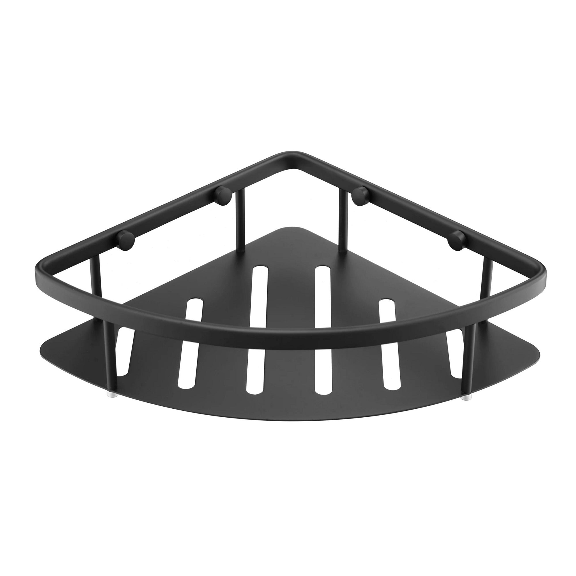 Matt Black Single Shower Corner Caddy Basket