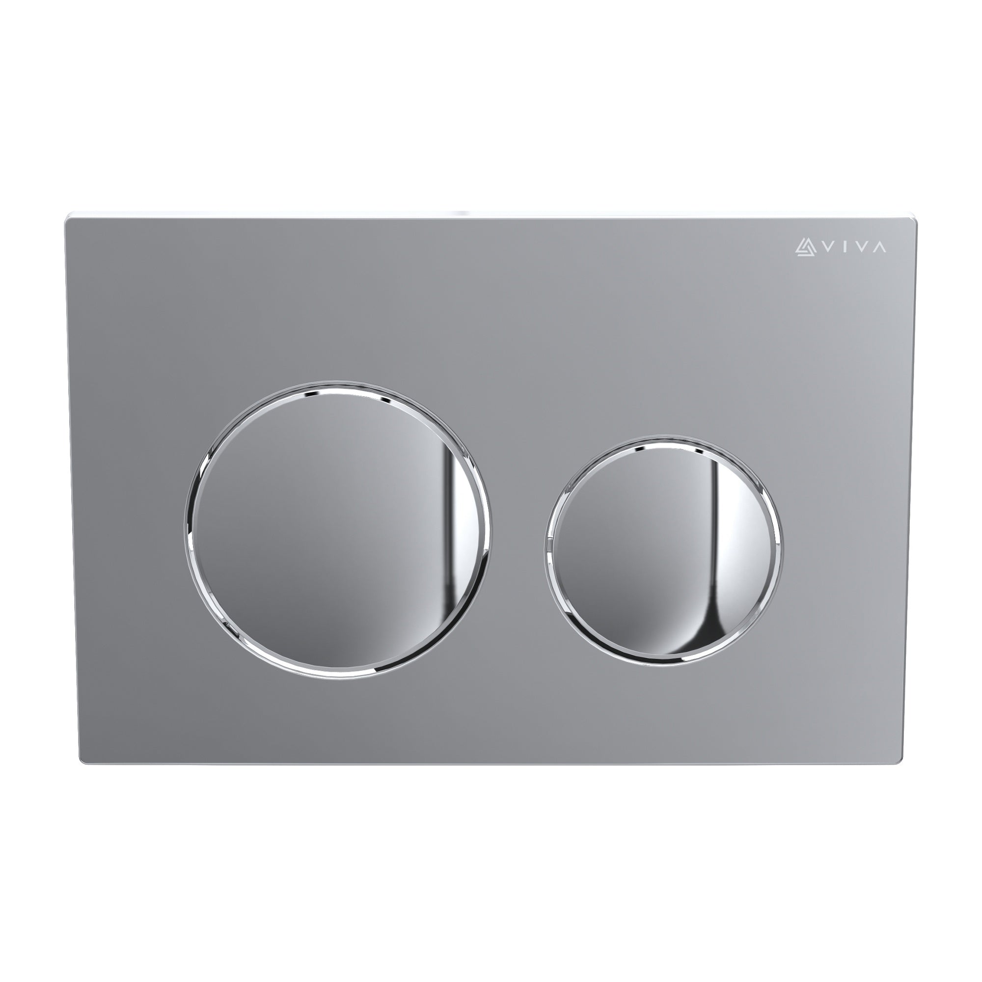 Viva Skylo Ultra Slim Wall Hung Toilet Concealed Cistern Frame with Gloss Chrome Dual Flush Plate & Connector Kit