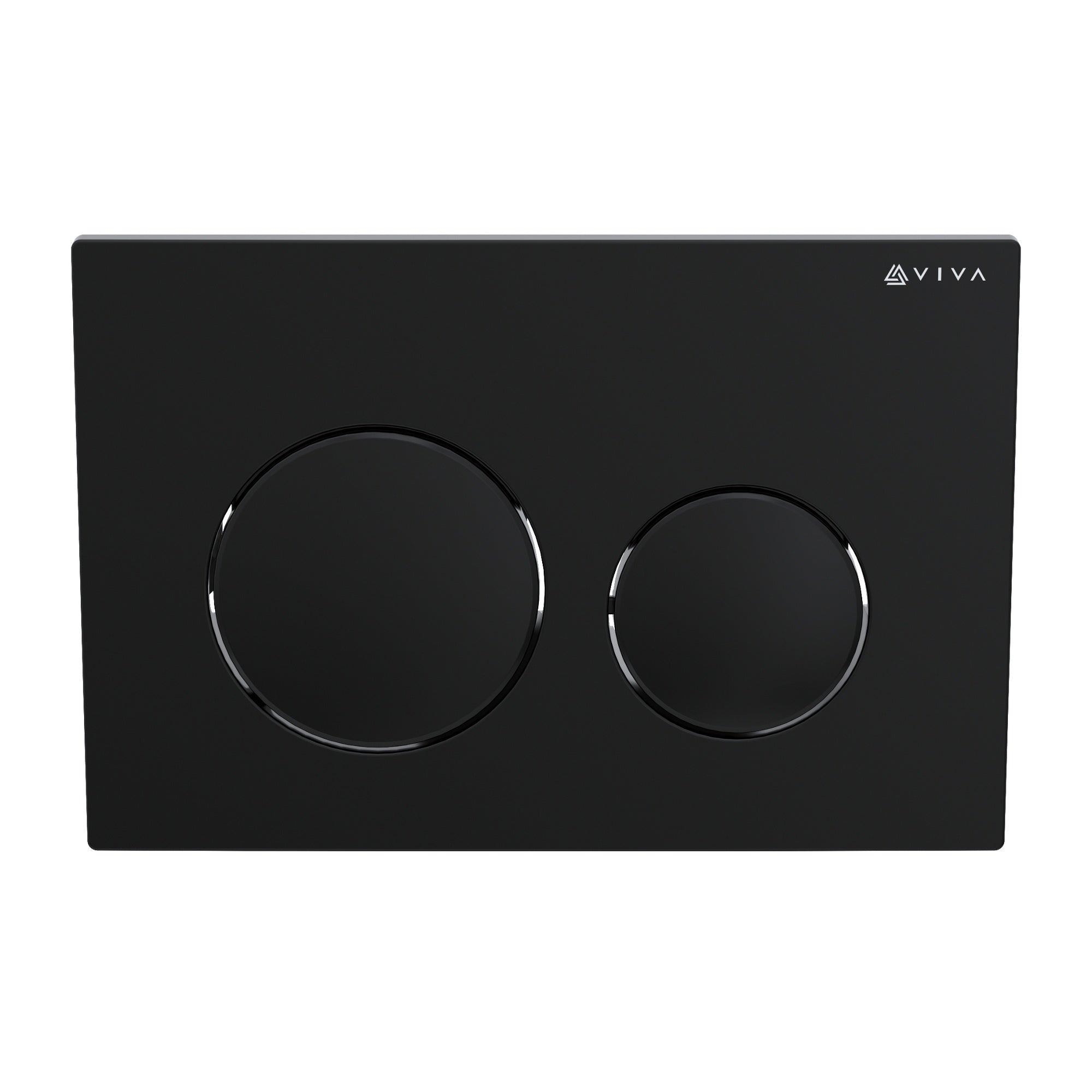 Viva Skylo Ultra-Slim Wall Hung Toilet Concealed Cistern Frame with Matt Black Dual Flush Plate