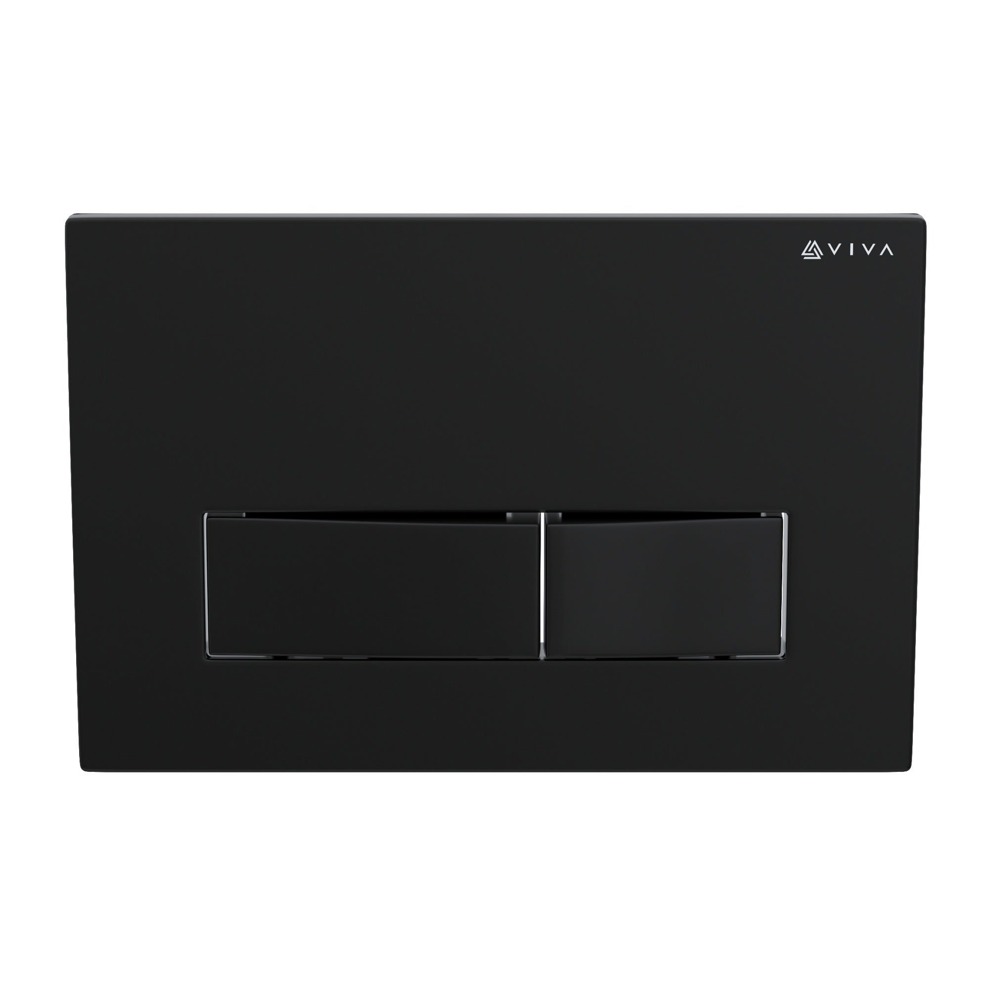 Viva by FNX Bathrooms™ SKYLO Ultra Slim Wall Hung Toilet Cistern Frame Set with Matt Black Dual Flush Plate & Angled Connector Kit