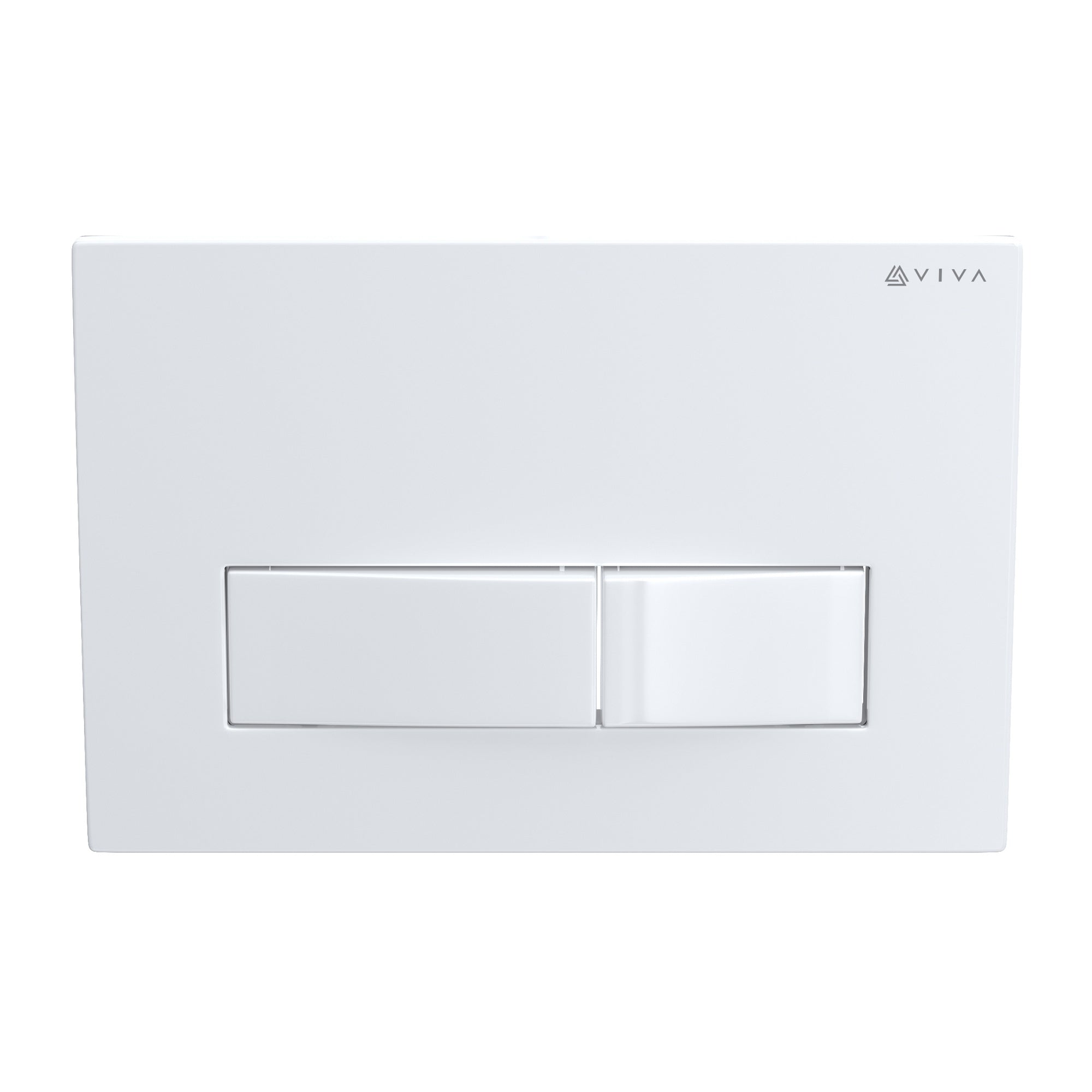 Viva SKYLO Slim Wall Hung Toilet Concealed Cistern Frame 3-in-1 Set with Gloss White Dual Flush Plate & Angled Connector Kit