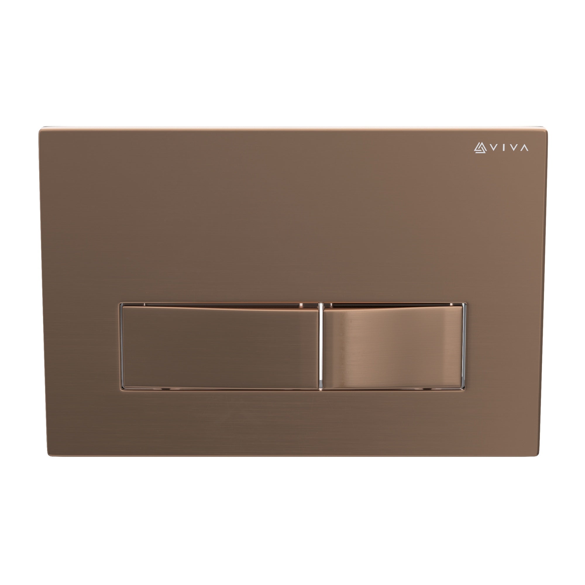 Skylo Slim Wall-Hung Toilet Concealed Cistern Frame & Dual Flush Set with Brushed Copper Flush Plate