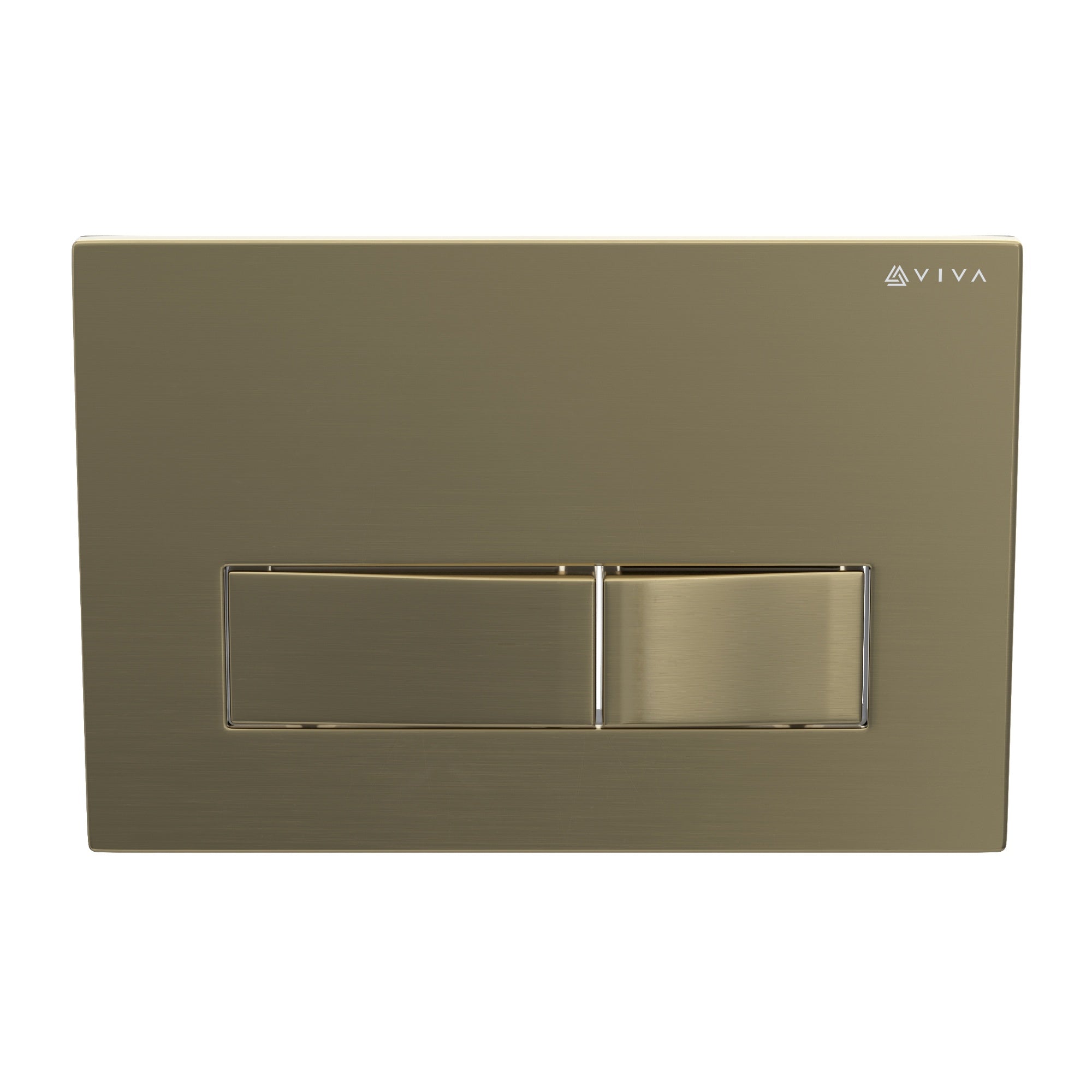 FNX Bathrooms SKYLO Ultra Slim Wall Hung Toilet Concealed Cistern Frame Set with Brushed Brass Dual-Flush Plate & Connector Kit