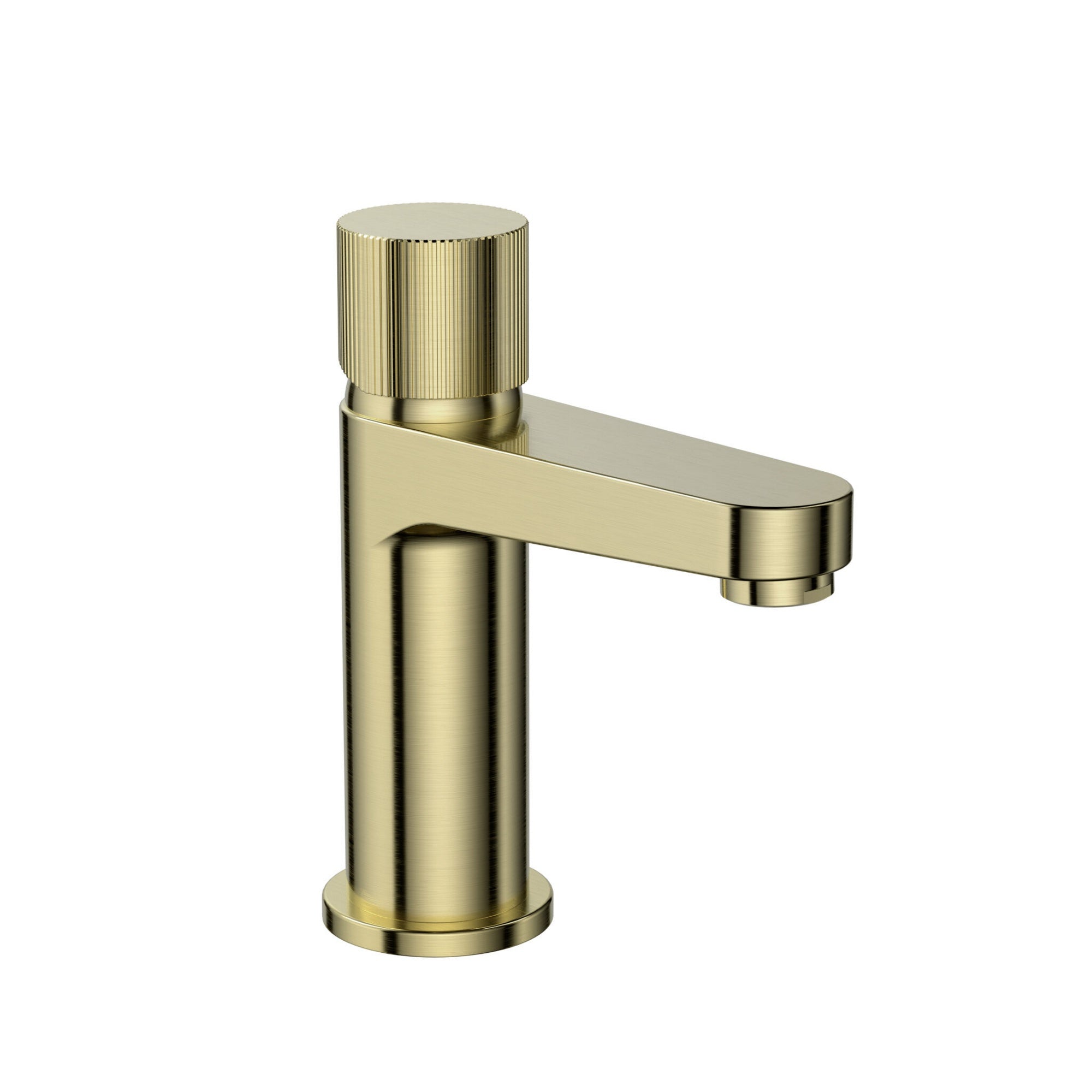 Manga Mono Basin Mixer Brushed Brass