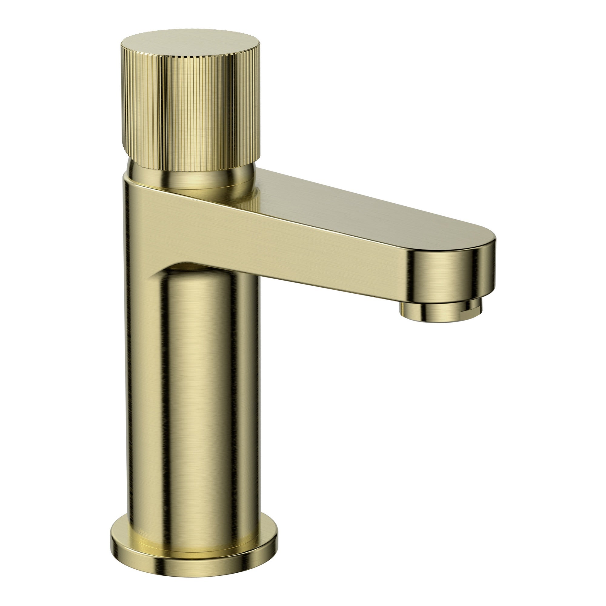 Manga Mono Basin Mixer Brushed Brass