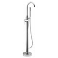RAK Prima Tech Polished Chrome Freestanding Bath Shower Mixer Tap with Handset - Solid Brass
