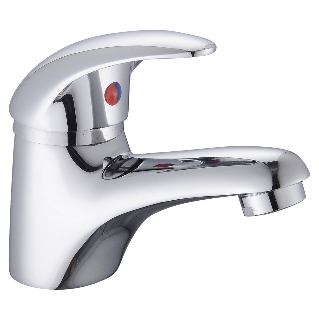 RAK Basic Mini Mono Basin Mixer Tap - Polished Chrome Solid Brass for Cloakrooms