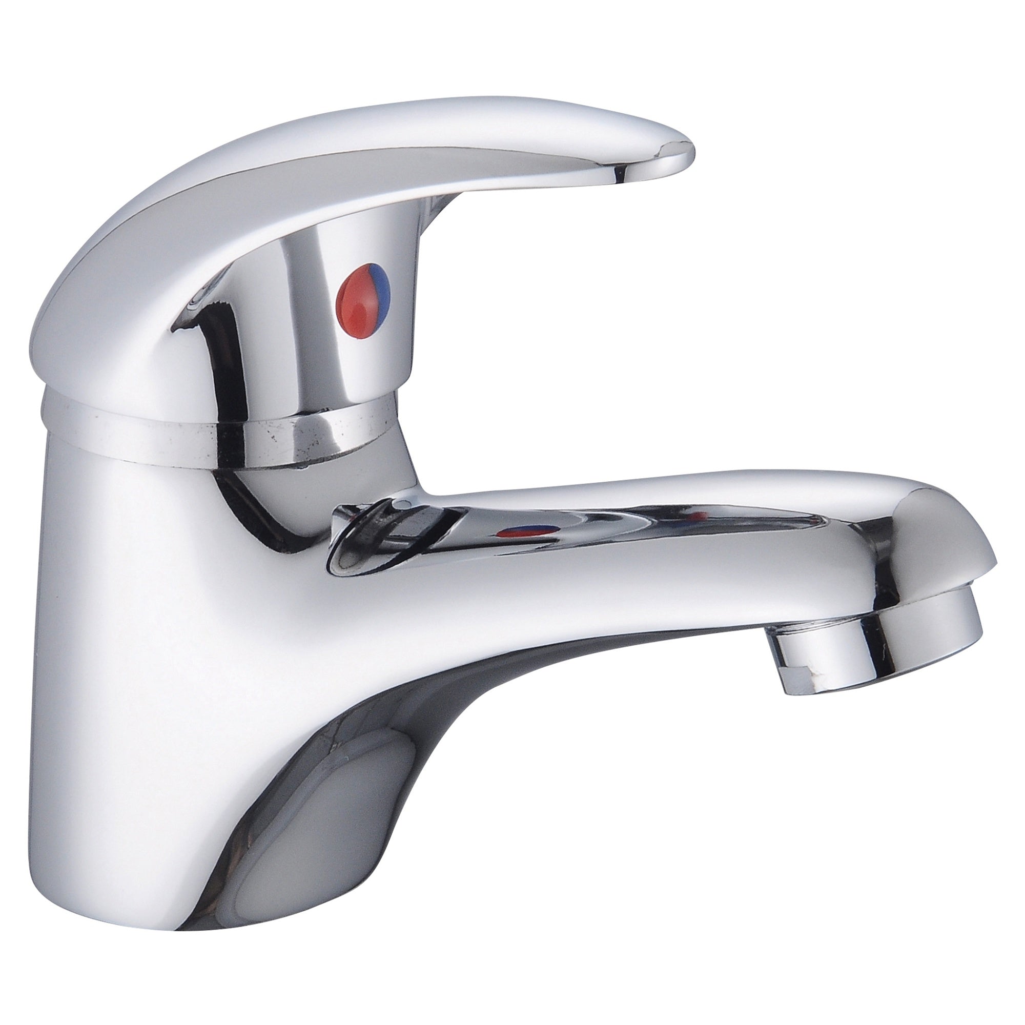 RAK Basic Mini Mono Basin Mixer Tap - Polished Chrome Solid Brass for Cloakrooms