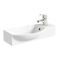 Bathroom Ceramic Basin/Sink Wall Hung 400mm Including Basin Mixer Tap & Waste-0