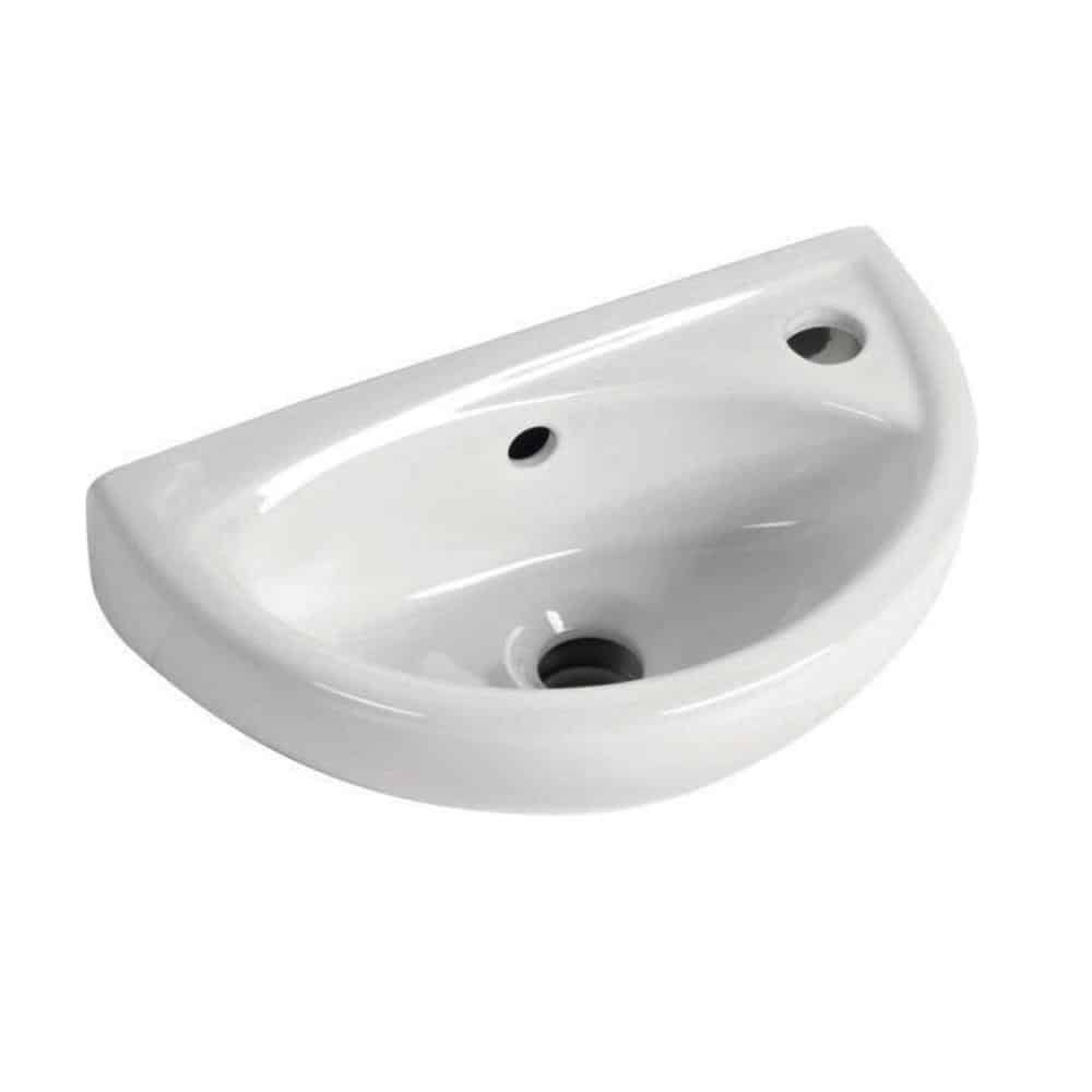 Compact Wall Hung Bathroom Cloakroom Basin Sink Adjustable Bottle Trap Tap Waste-12737