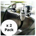Foxheath Kitchen Sink Mixer Tap Connector Garden Hose Attachment 2 Pack-0