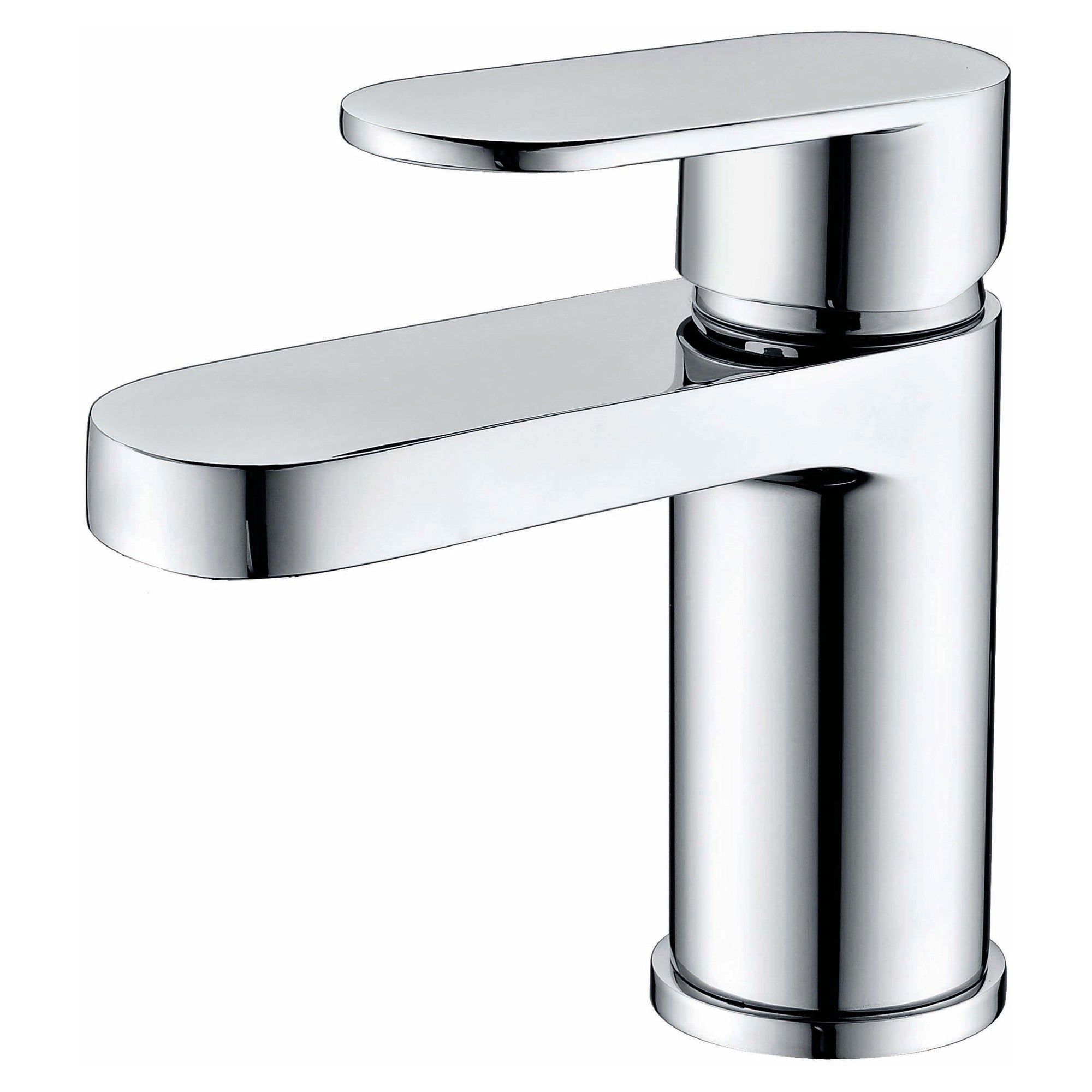RAK Compact Round Basin Mixer Tap - Polished Chrome, Solid Brass, 15-Year Guarantee