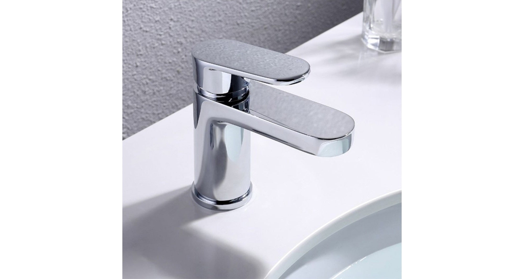 RAK Compact Round Basin Mixer Tap - Polished Chrome, Solid Brass, 15-Year Guarantee