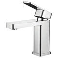 RAK Compact Square Basin Mixer Tap - Modern Polished Chrome & Solid Brass with Waste