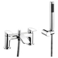 RAK Curve Polished Chrome Bath Shower Mixer Tap with Shower Kit, Solid Brass