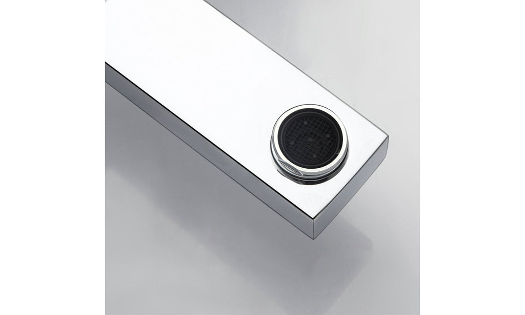 RAK Cubis Polished Chrome Modern Bath Filler Tap - Solid Brass & Deck-Mounted