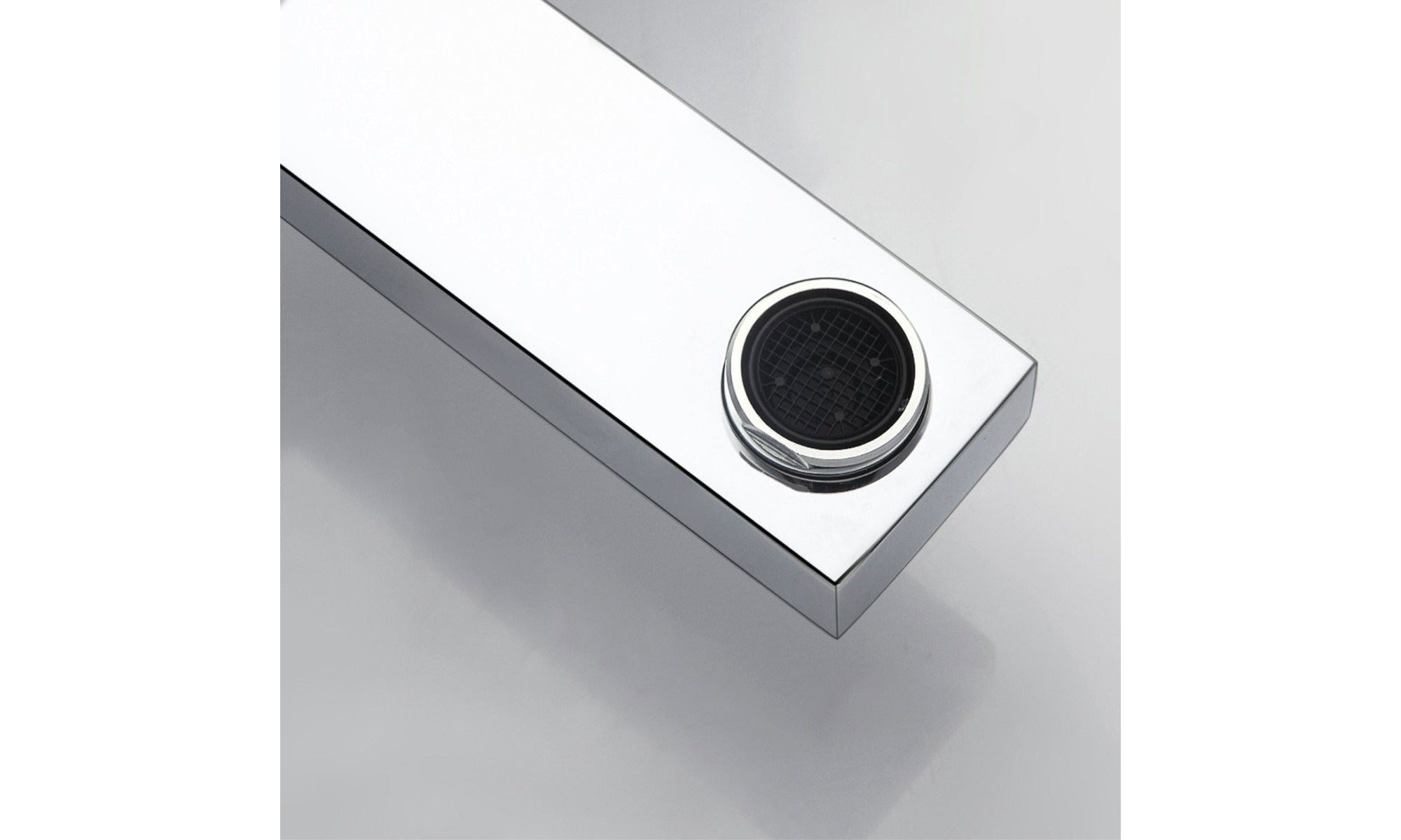 RAK Cubis Polished Chrome Modern Bath Filler Tap - Solid Brass & Deck-Mounted