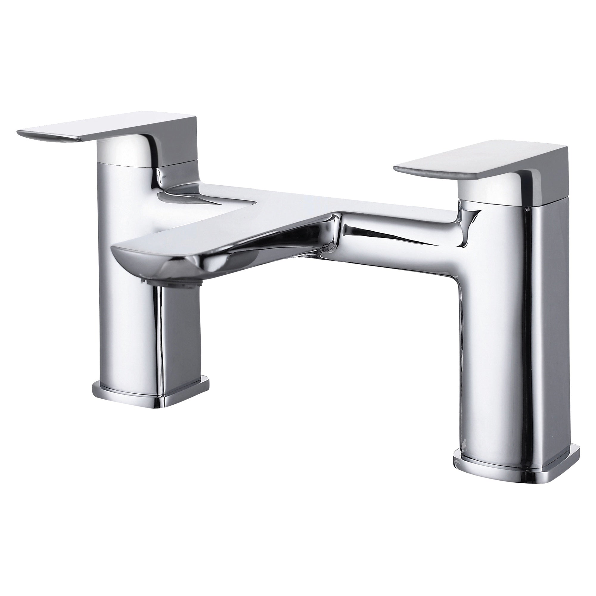 RAK Summit Modern Polished Chrome Solid Brass 2-Hole Bath Filler Tap