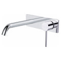 RAK Prima Tech Wall-Mounted Basin Mixer Tap - Polished Chrome, Solid Brass, 15-Year Guarantee