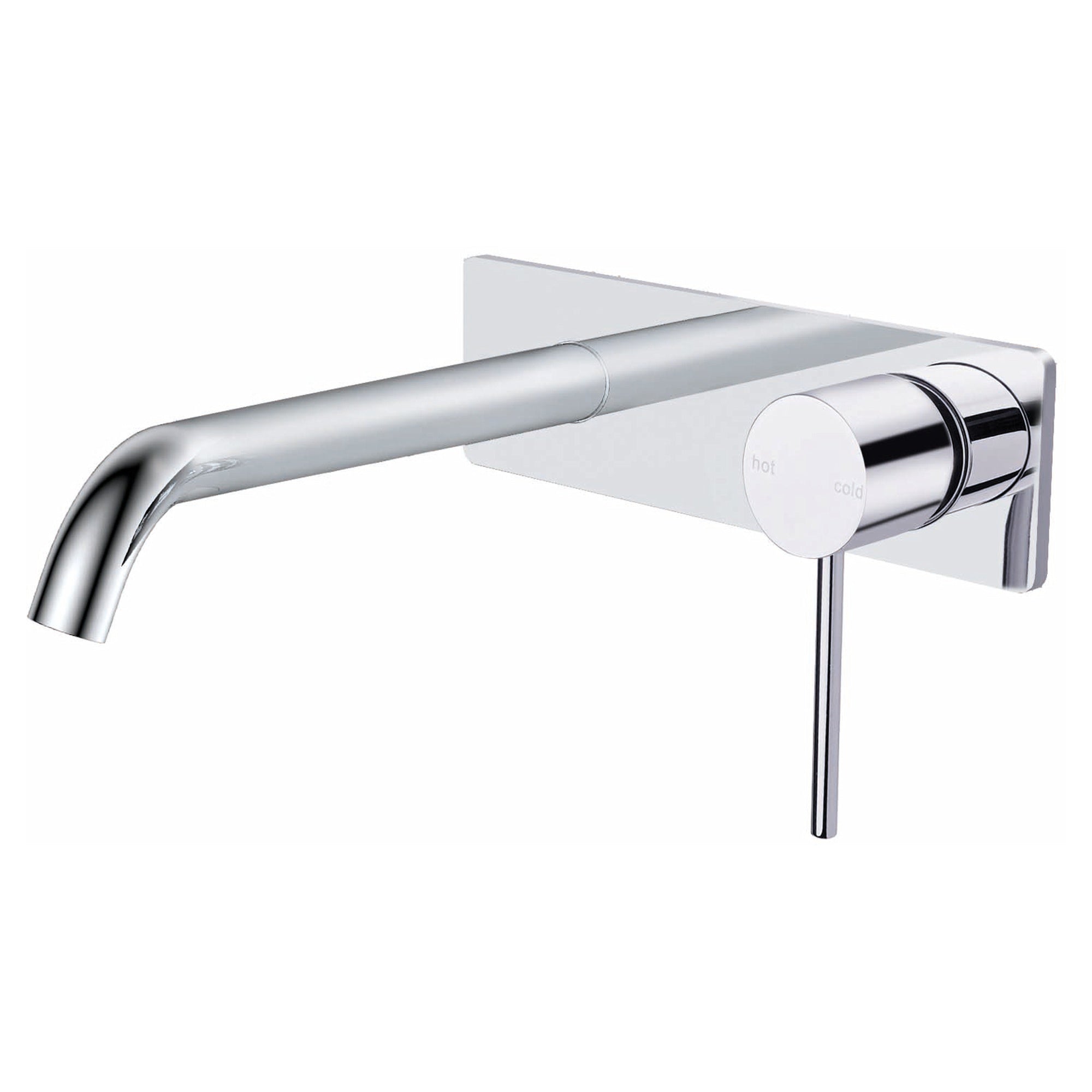 RAK Prima Tech Wall-Mounted Basin Mixer Tap - Polished Chrome, Solid Brass, 15-Year Guarantee