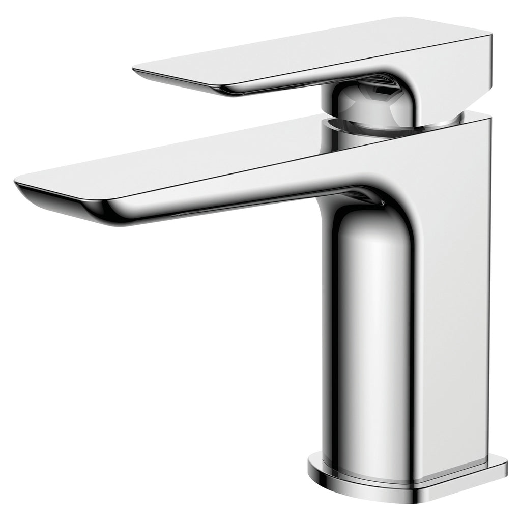 RAK Summit Modern Basin Mixer Tap - Polished Chrome Solid Brass for UK Bathrooms