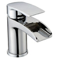 RAK Art Waterfall Mono Basin Mixer Tap - Polished Chrome, Solid Brass, Modern Design - 15-Year Guarantee
