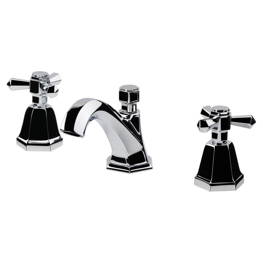 RAK Washington Traditional Polished Chrome 3-Hole Basin Mixer Tap with Pop-Up Waste