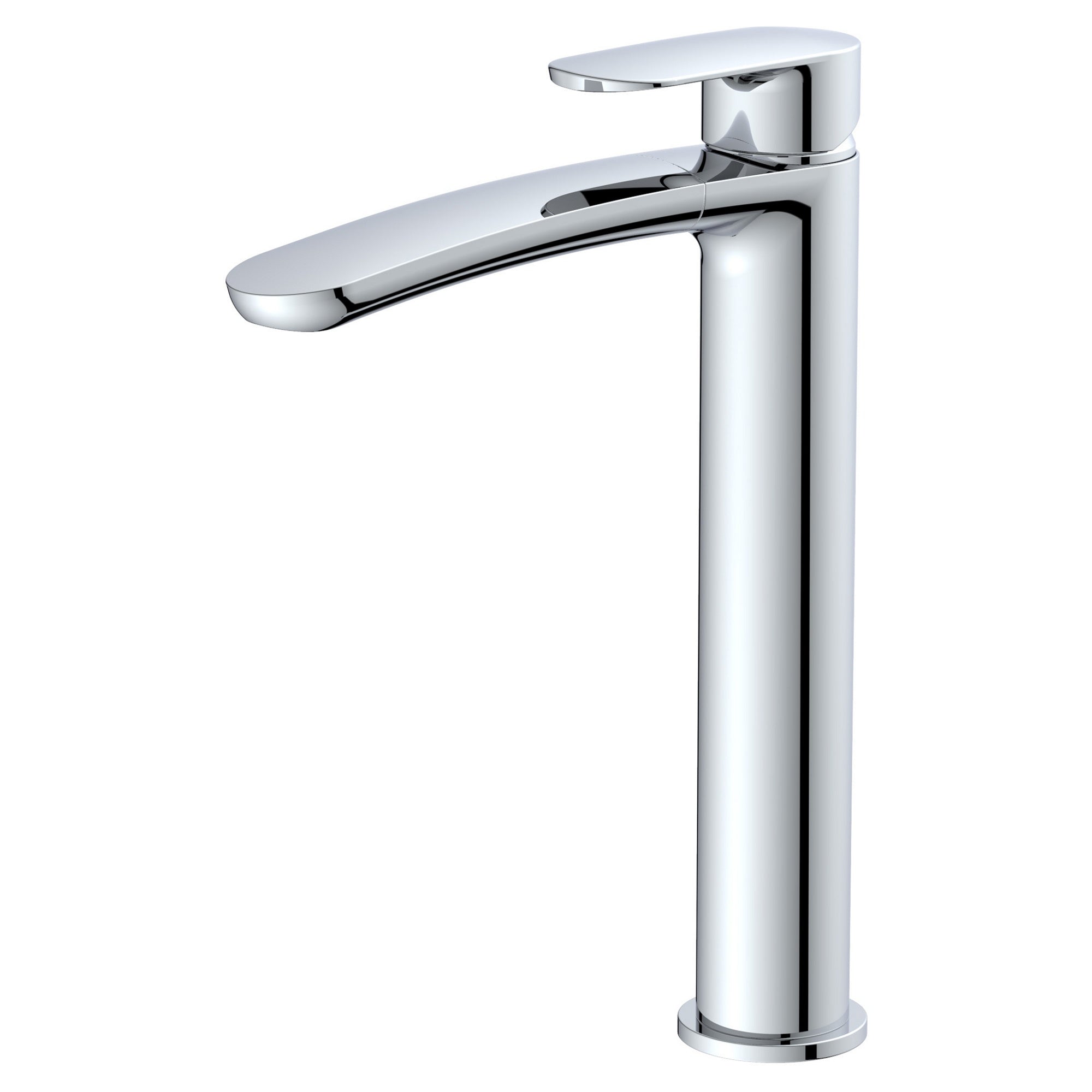 RAK Mercury Tall Basin Mixer Tap - Polished Chrome, Solid Brass Construction