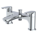 RAK Mercury Polished Chrome Bath Shower Mixer Tap with Shower Kit - Solid Brass, Modern Deck-Mounted Design