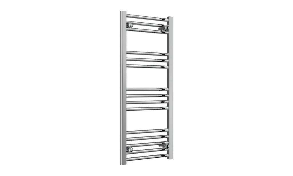 Reina Capo Flat Heated Designer Ladder Towel Rail - 1000 x 400 mm - Chrome