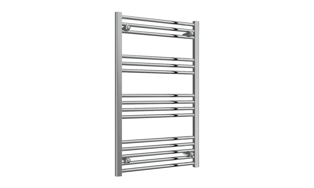 Reina Capo Flat Heated Designer Ladder Towel Rail - 1000 x 600 mm - Chrome