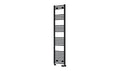 Reina Capo Flat Heated Designer Ladder Towel Rail - 1800 x 400 mm - Black