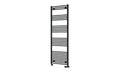 Reina Capo Flat Heated Designer Ladder Towel Rail - 1800 x 600 mm - Black