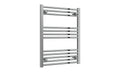 Reina Capo Flat Heated Designer Ladder Towel Rail - 800 x 600 mm - Chrome