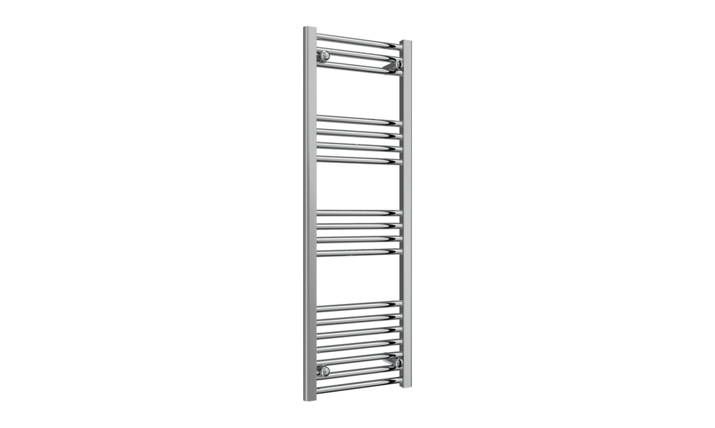 Reina Capo Flat Heated Designer Ladder Towel Rail - 1200 x 400 mm - Chrome