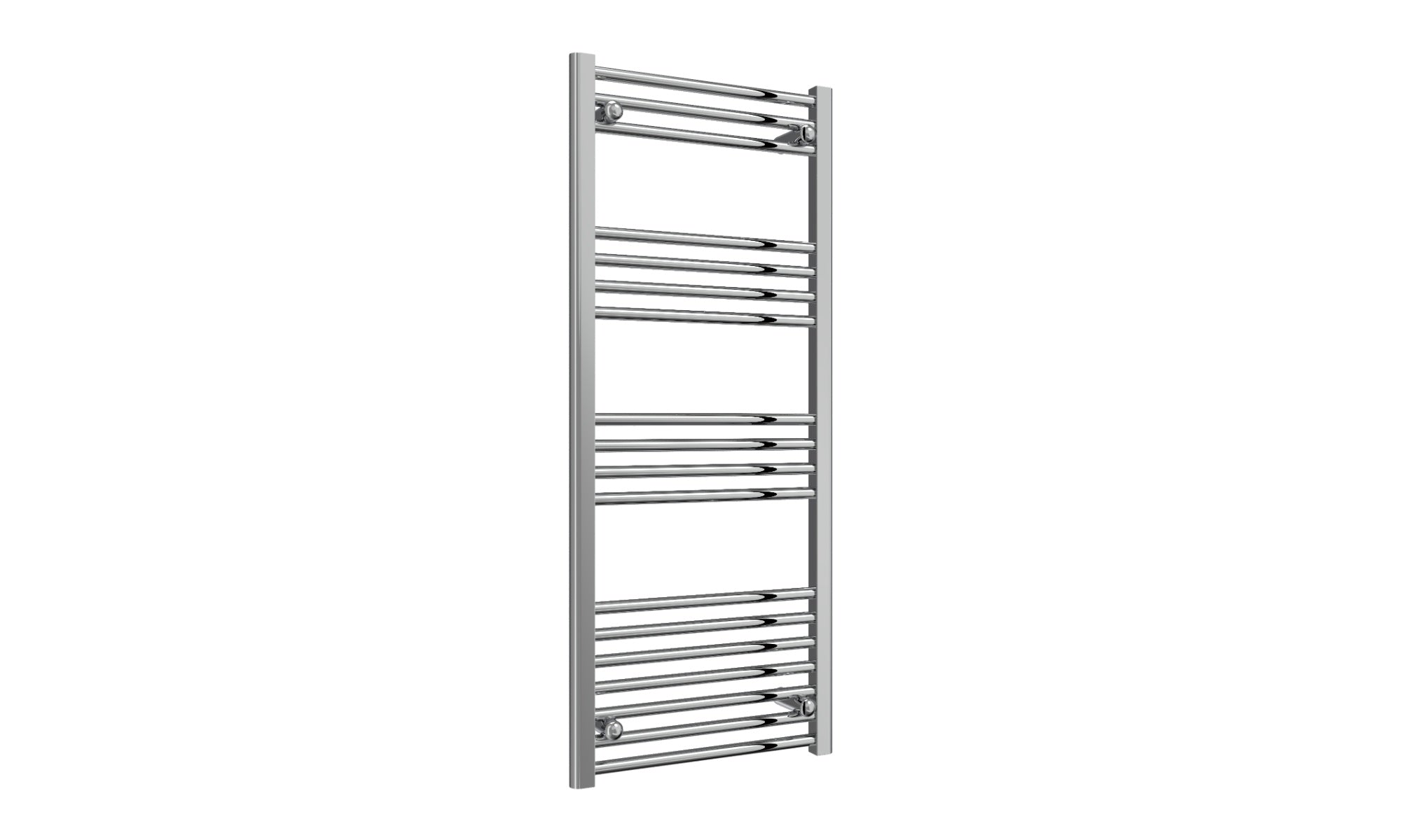 Reina Capo Flat Heated Designer Ladder Towel Rail - 1200 x 500 mm - Chrome