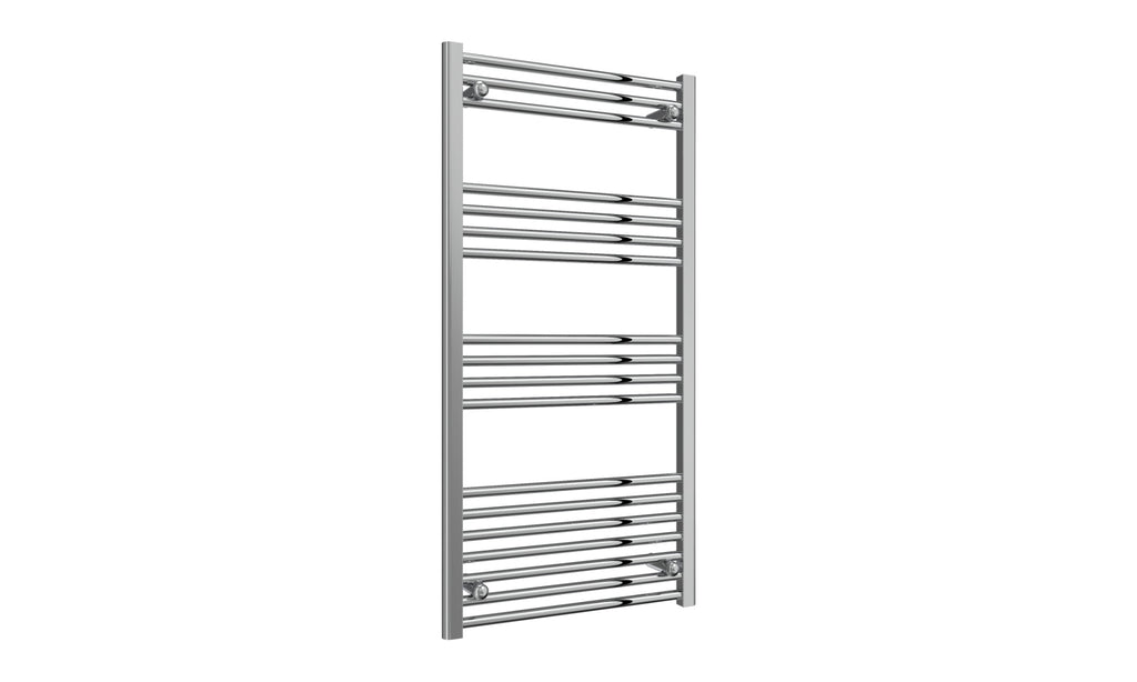 Reina Capo Flat Heated Designer Ladder Towel Rail - 1200 x 600 mm - Chrome