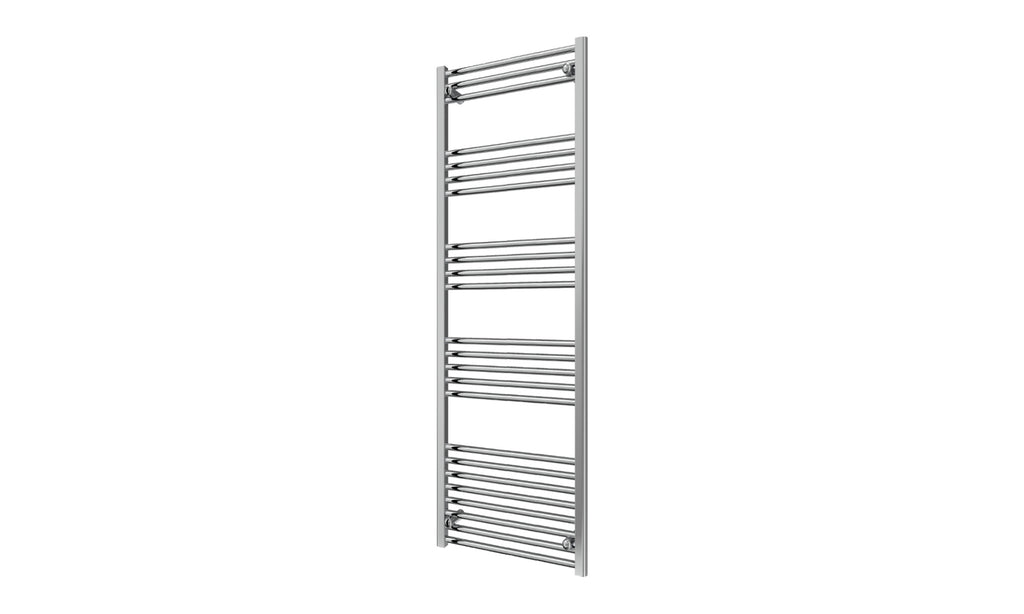 Reina Capo Flat Heated Designer Ladder Towel Rail - 1600 x 600 mm - Chrome