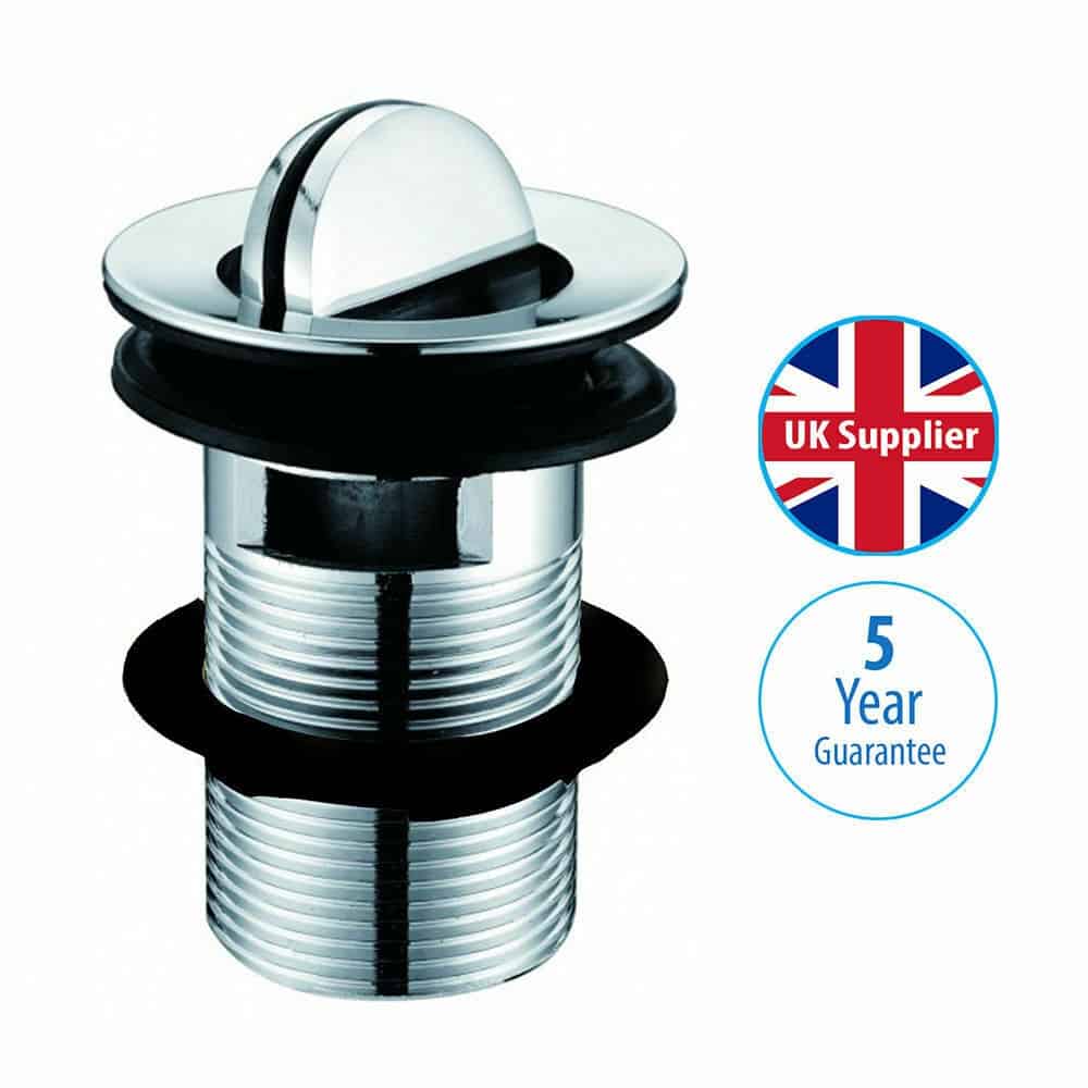 Chrome Bathroom Single Lever Basin Sink Mono Water Mixer Tap swivel Waste Form-10460