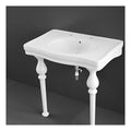 RAK Console Alexandra Deluxe Basin With Ceramic Legs - 850mm Wide - 2 TH - Alpine White
