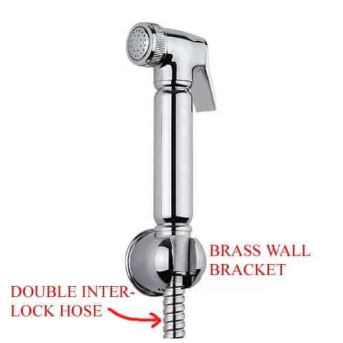 BIDET DOUCHE SHATTAF SPRAY KIT & THERMOSTATIC VALVE TAP BATHROOM BRASS-12215