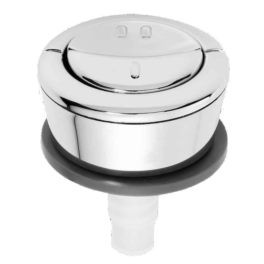 Genuine Wirquin Dual Flush Replacement Chrome Push Button Jollyflush Easy Clean-0