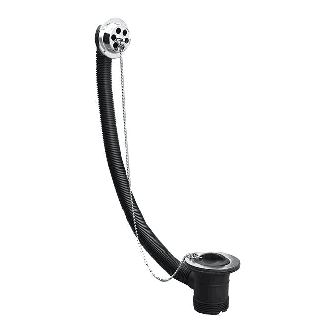 1 1/2" BSP Macdee Bath Combination Waste & Overflow Stainless Steel-0