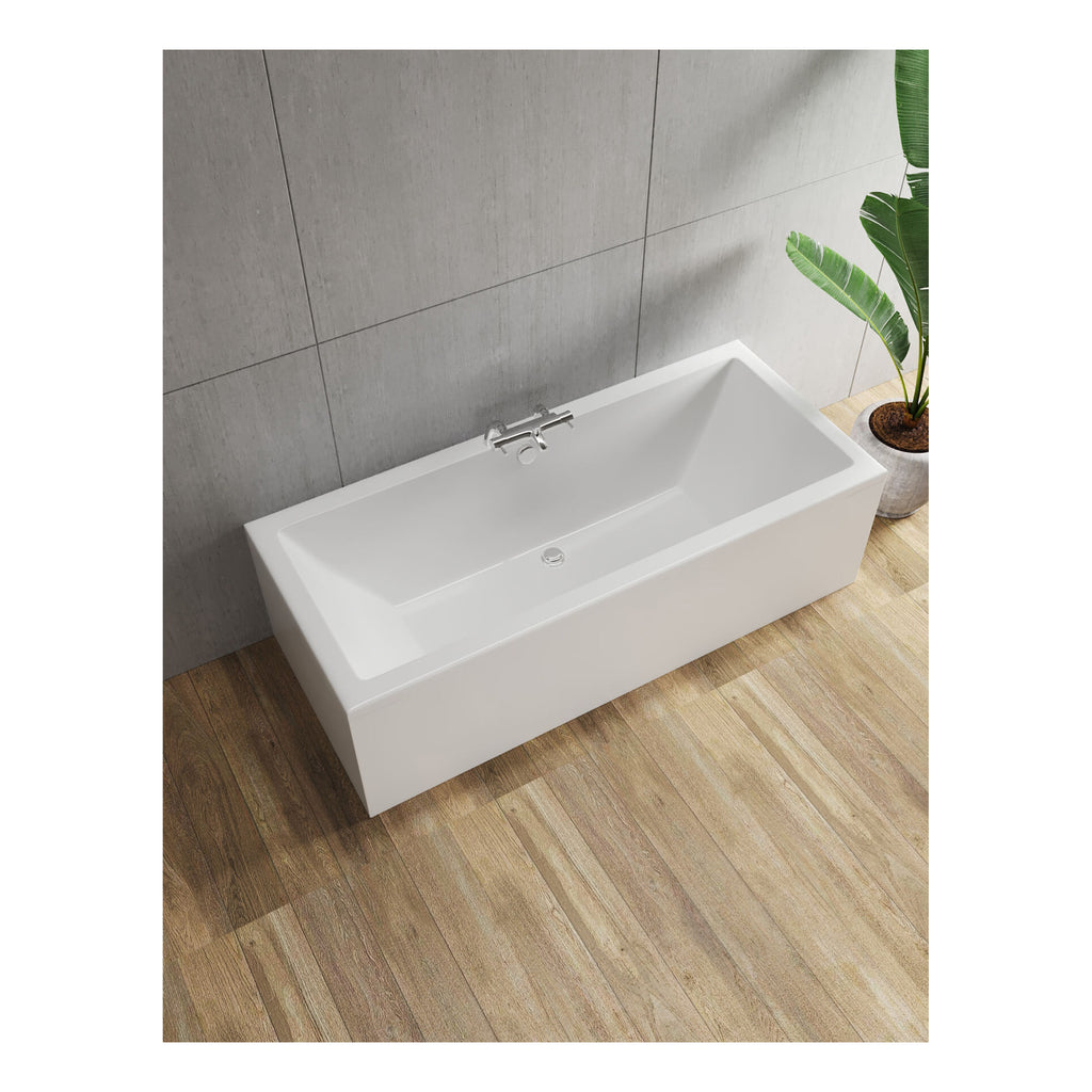 RAK Evolution Rectangular Double Ended Bath - 1750mm x 750mm - White