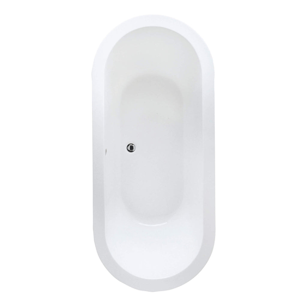RAK DKM Oval Double Ended Bath - 1800mm x 800mm - White