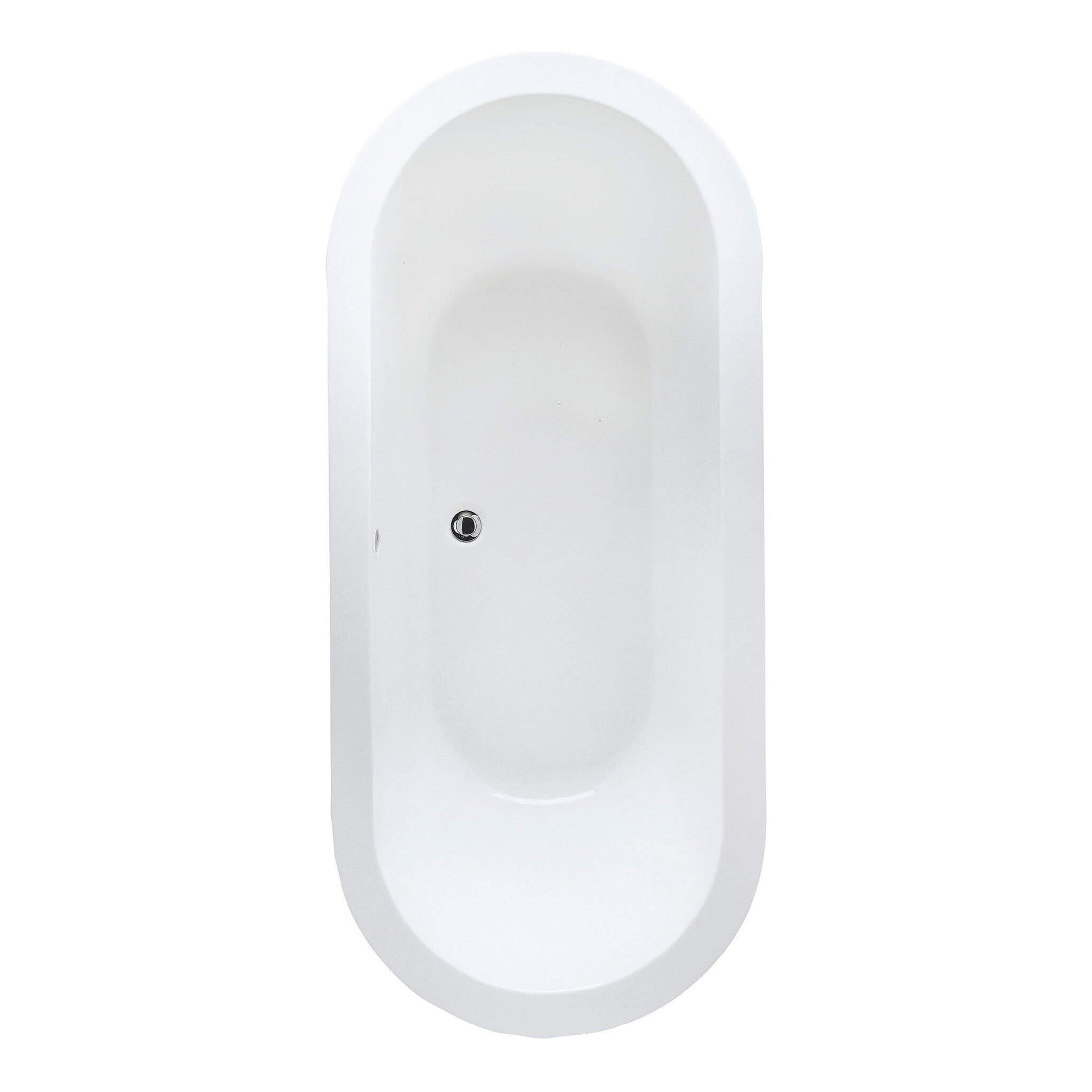 RAK DKM Oval Double Ended Bath - 1800mm x 800mm - White